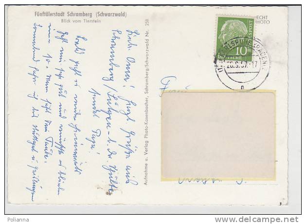 PO8314A# GERMANIA - FUNFTALERSTADT SCHRAMBERG  VG 1957 - Schramberg