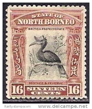 NORTH BORNEO 1909 16c BROWN CATAO Nº 140 - North Borneo (...-1963)