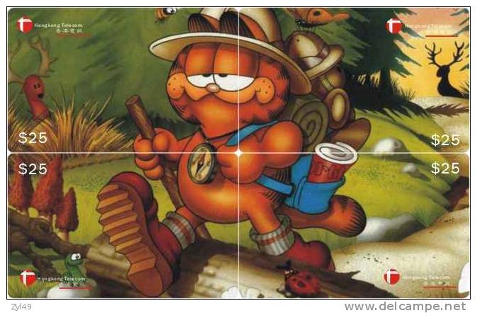 G02068 China phone cards Garfield puzzle 40pcs