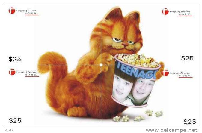 G02068 China phone cards Garfield puzzle 40pcs