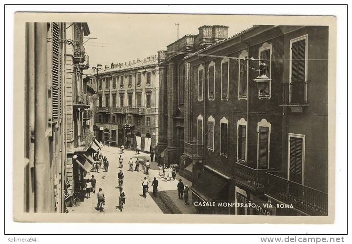 ITALIE  /  PIEMONTE  /  CASALE  MONFERRATO  ( ALESSANDRIA ) /  VIA  ROMA  /  Ediz.  Cartoleria  TRICERRI - Otros & Sin Clasificación