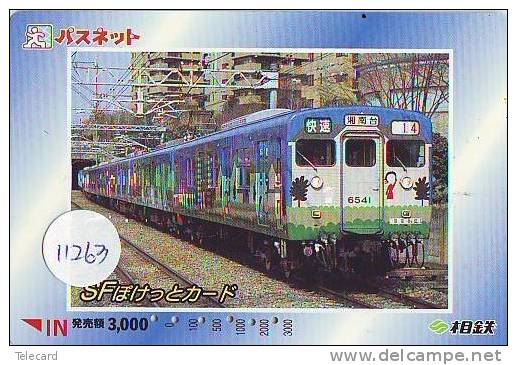 Carte Prépayée  Japon * KANSAI CARD * TRAIN (11.263)  Japan Prepaid Card * Eisenbahn ZUG * TREIN * - Trains