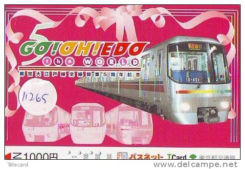 Carte Prépayée  Japon * KANSAI CARD * TRAIN (11.265)  Japan Prepaid Card * Eisenbahn ZUG * TREIN * - Trains