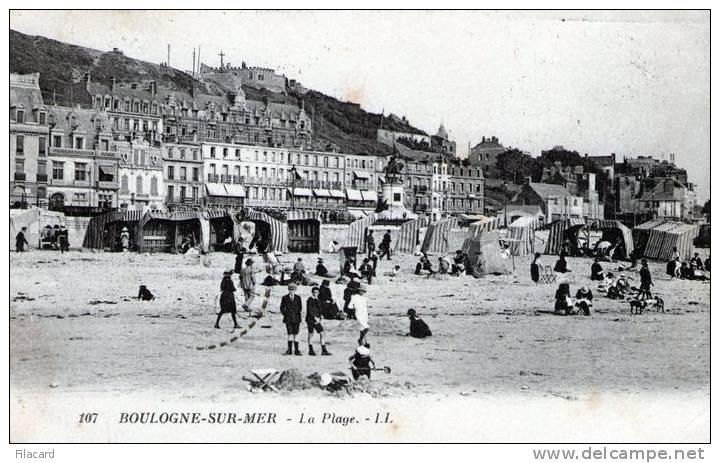 17484  Francia,   Boulogne-sur-Mer,  La  Plage,  VG  1925 - Nord-Pas-de-Calais
