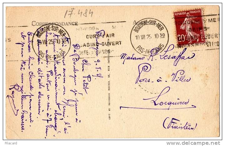 17484  Francia,   Boulogne-sur-Mer,  La  Plage,  VG  1925 - Nord-Pas-de-Calais