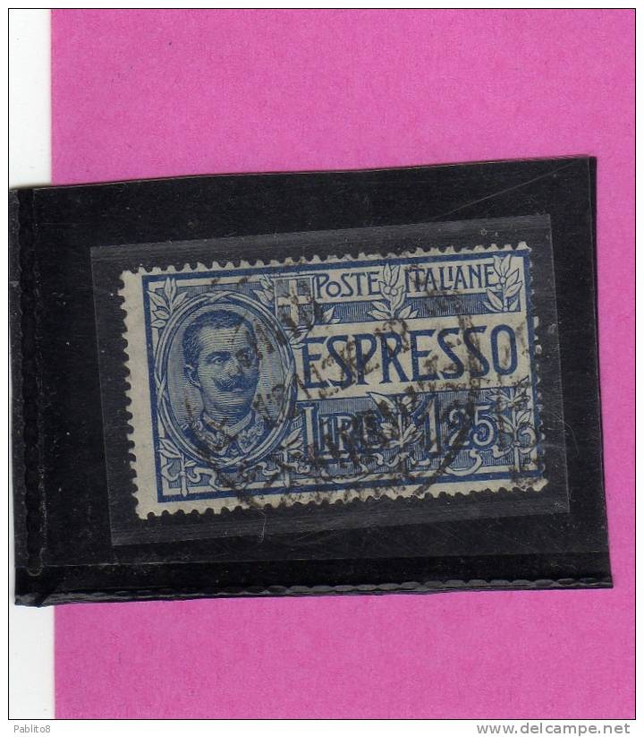 ITALIA REGNO 1925-6 ESPRESSO LIRE 1,25 TIMBRATO - Exprespost