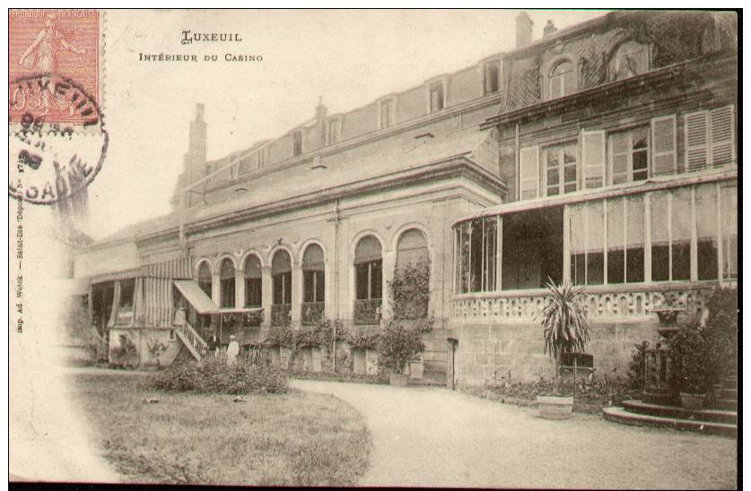 DEBUT 1900 Intérieur Du Casino - Luxeuil Les Bains