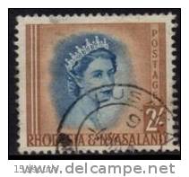 Rhodesia & Nyasaland - 1954 QEII 2s Used - Rhodesia & Nyasaland (1954-1963)