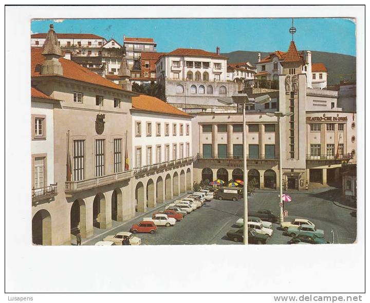 Portugal Cor 15606 – COVILHÃ - PELOURINHO PRAÇA DO MUNICÍPIO - OLD CARS AUTOMOBILES VOITURES - TEATRO CINE THEATRE THEAT - Castelo Branco