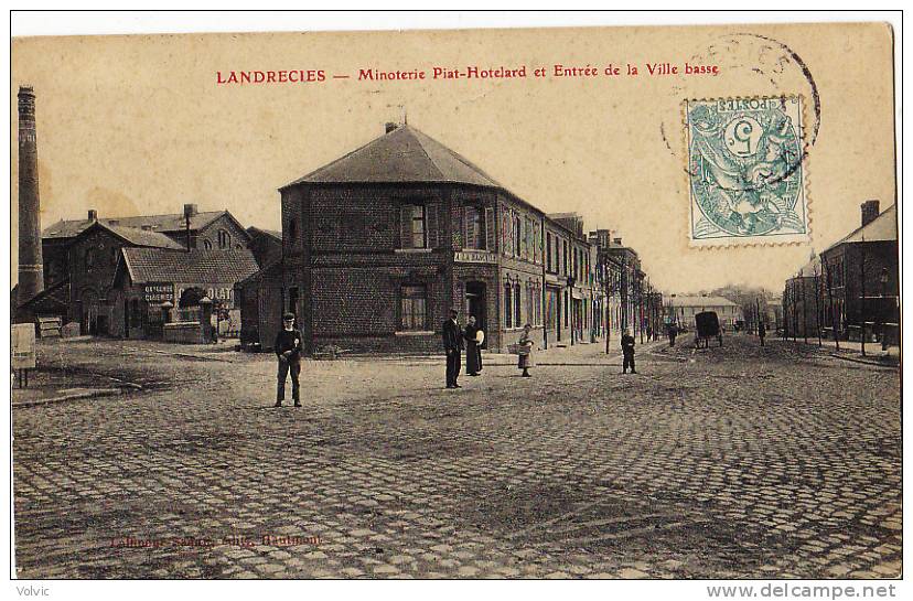 - 59 - LANDRECIES  - Minoterie Piat-Hotelard Et Entrée De La Ville Basse - - Landrecies