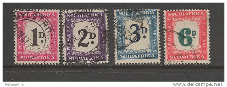 SOUTH AFRICA UNION 1948 Used Postage Due Stamp(s) Nr. P34-37 Not Complete)  #12208 - Gebruikt