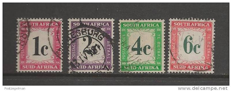 SOUTH AFRICA UNION 1961 Used Postage Due Stamp(s) Nr. P44=49 4 Values Only  #12210 - Gebruikt
