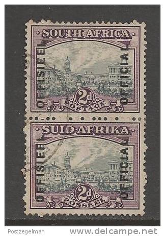 SOUTH AFRICA UNION 1928 Used Official Stamp(s) Pair Of 2d Grey & Purple Nr. O-6   #12211 - Used Stamps
