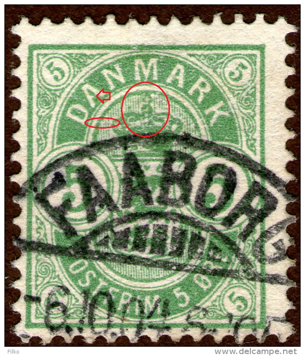 Denmark,5 Ore,cancell:Faaborg,06.10.1904,error Shown On Scan,as Scan - Gebruikt