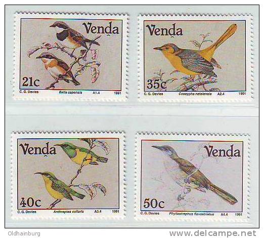 213ah: Südafrika- Venda, Serie Aus 1991 **, Selten - Owls