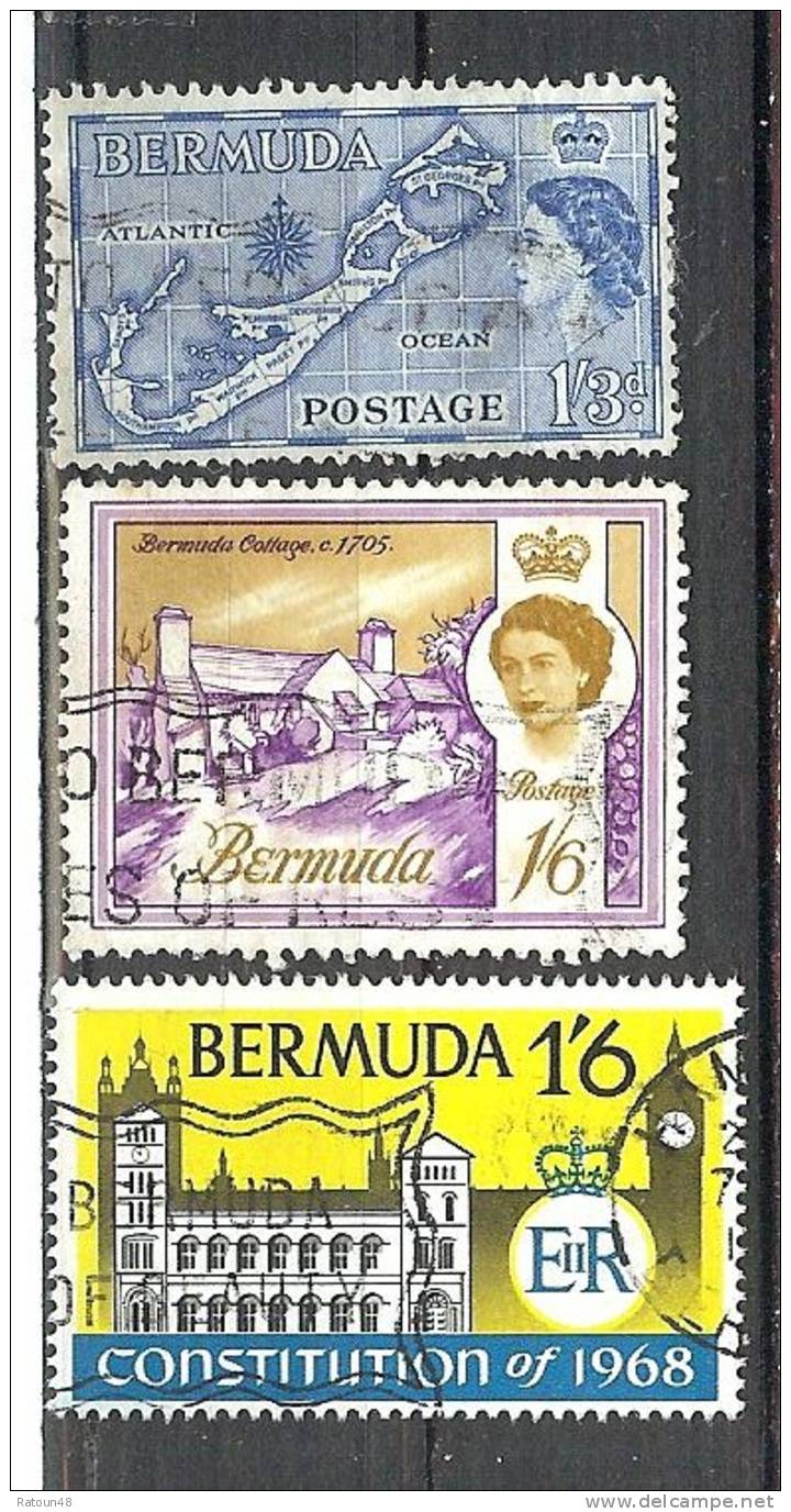 Lot De 3timbres OB - Bermudes - Samoa (Staat)