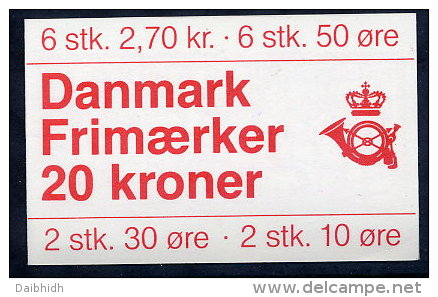 DENMARK 1984 20Kr Booklet,  Michel 33 Cat. €38 - Postzegelboekjes