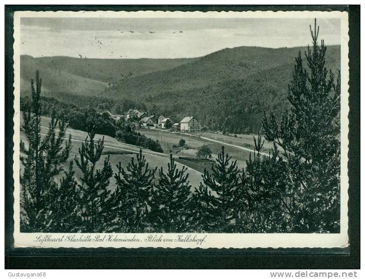 AK Glashütte, Post Hedemünden, Blick Vom Kalbskopf, 1936 ( Hemeln ) ( 677) - Hannoversch Muenden
