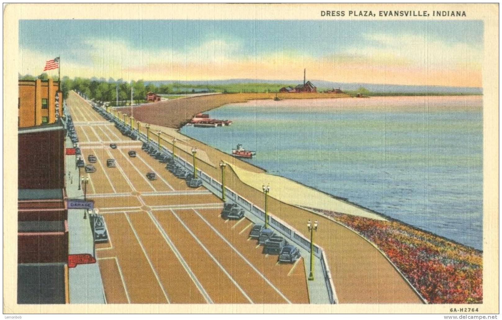 USA – United States – Dress Plaza, Evansville, Indiana 1942 Used Linen Postcard [P4630] - Evansville