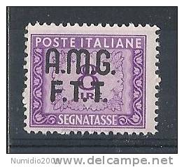 1947-49 TRIESTE A SEGNATASSE 8 LIRE MNH ** - RR8817-2 - Portomarken