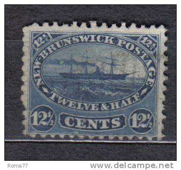 AP463 - NEW BRUNSWICK  1860 , 12 1/2 Cent Yvert N. 8  Used - Oblitérés