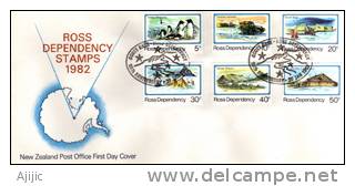 Base Scott N-Z. Serie Complete Ross Dependency Sur FDC. Oblit.Volcan Erebus. - Preserve The Polar Regions And Glaciers