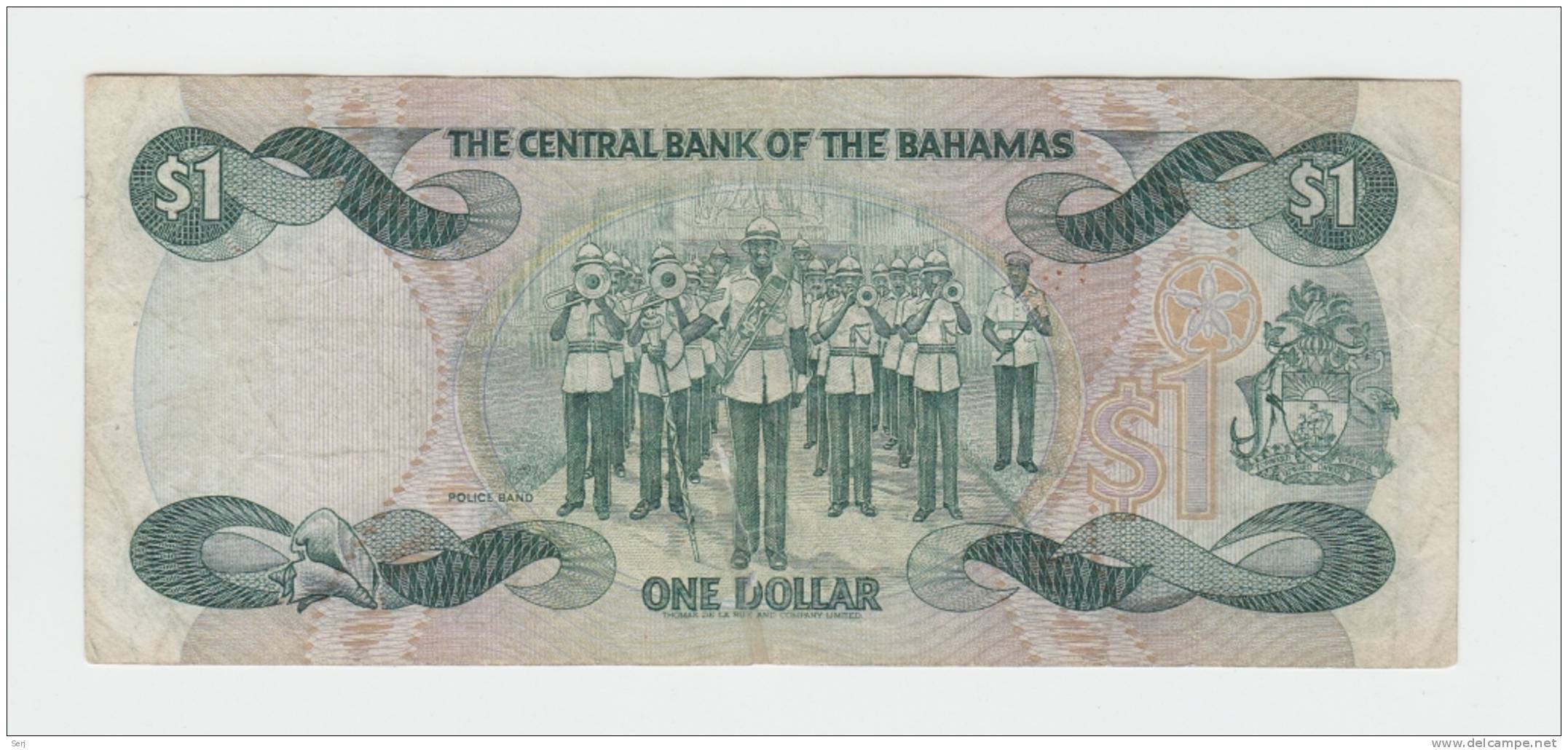 BAHAMAS 1 Dollar L 1974 ( 1984 ) VF P 43a 43 A - Bahamas
