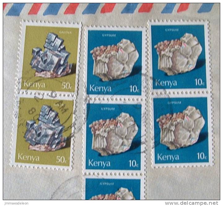 Kenya 1980 Cover To Nairobi - Minerals - Kenya (1963-...)