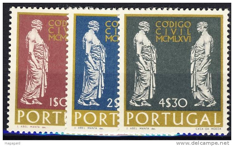 #Portugal 1967. Codigo Civil. Michel 1033-35. MNH(**) - Nuevos