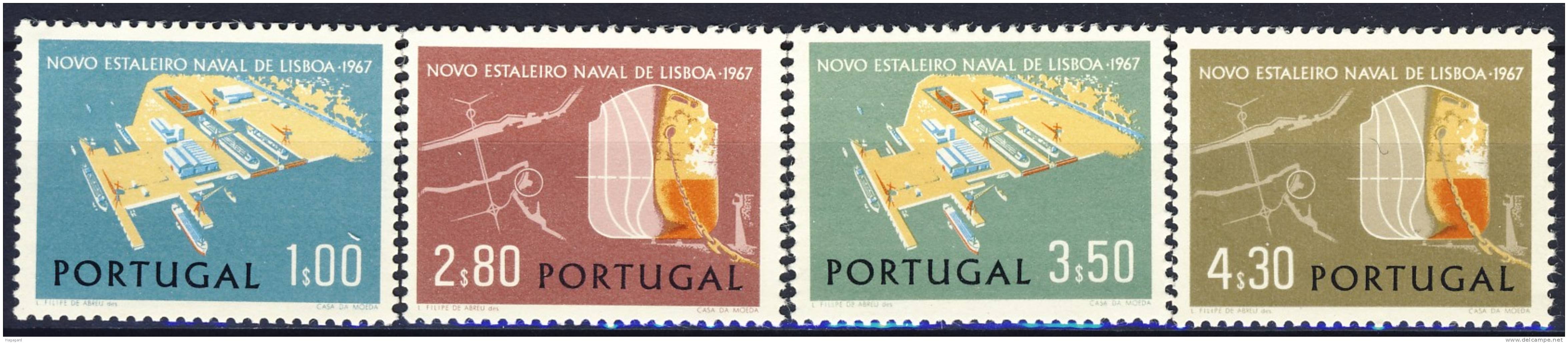 #Portugal 1967. Ships. Michel 1036-39. MNH(**) - Nuovi