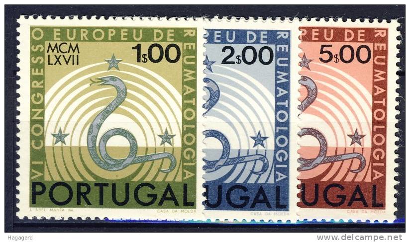 #Portugal 1967. Medicine: Rheumatology. Michel 1040-42. MNH(**) - Neufs