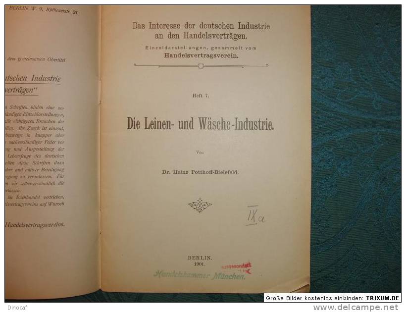 Das Interesse d. dt. Industrie an d. Handelsverträgen, Berlin, 1901-1902, Fotos