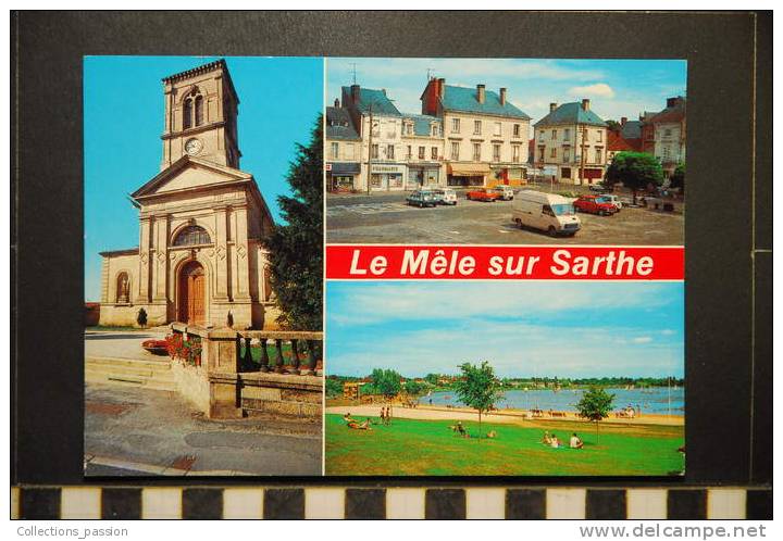 LE MELE SUR SARTHE L'EGLISE LA PLACE LE PLAN D'EAU - Le Mêle-sur-Sarthe