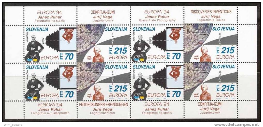 Europa CEPT 1994: Slovenie / Slovenia / Slowenien - Complete Sheets ** - 1994