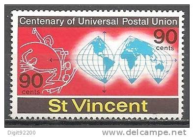 1 W Valeur Non Oblitérée, Unused - St VINCENT * 1974 - 100th. U.P.U. - N° 1055-28 - St.Vincent & Grenadines