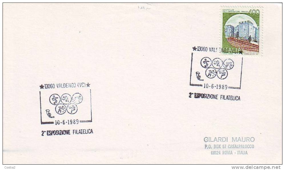 Table Tennis Italy Special Cancel 1989 On Card - Tischtennis