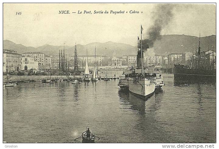 LE PORT,SORTIE DU PAQUEBOT " COBRA " NICE - Paquebots