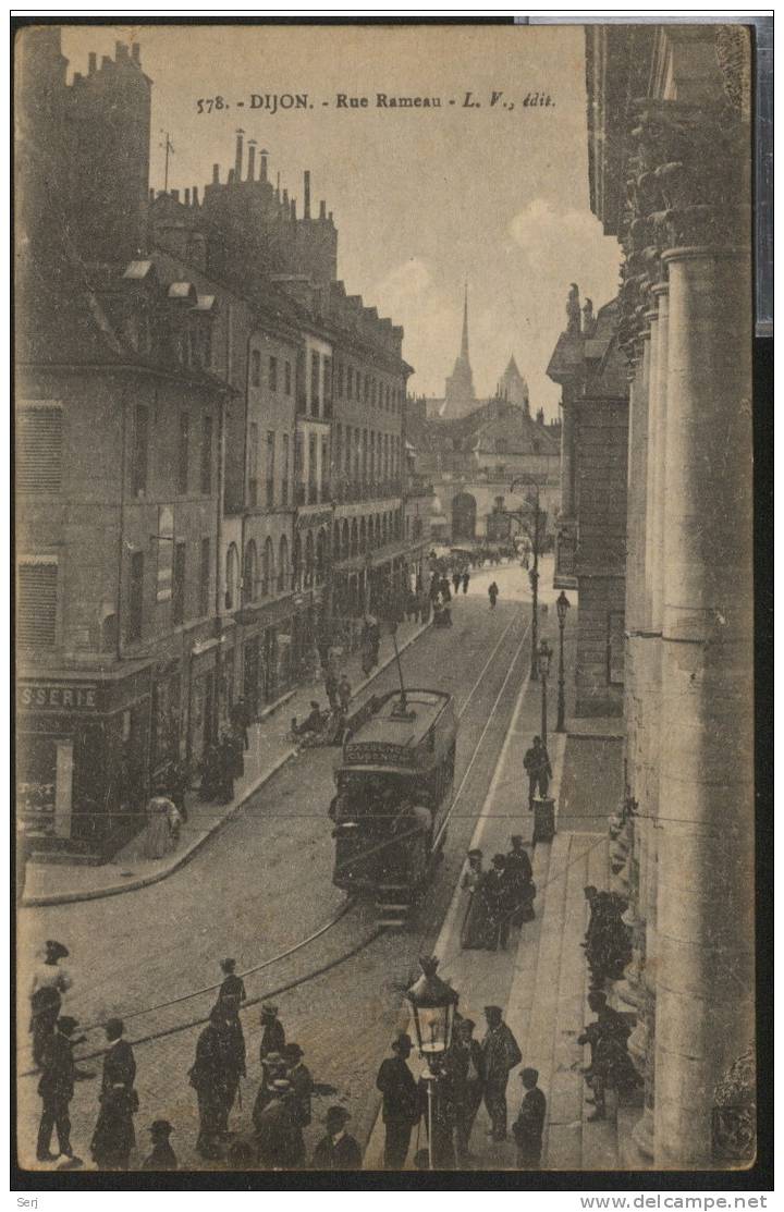 DIJON - Rue Rameau . Old Postcard . France . - Dijon