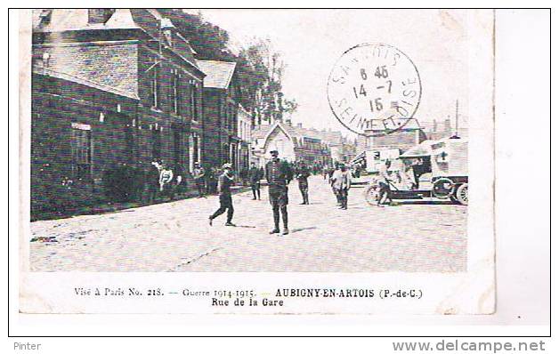 AUBIGNY EN ARTOIS - Rue De La Gare - Aubigny En Artois