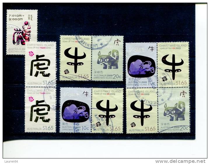 (203) Christmas Island Stamps - Ile De Christmas - Chinese New Year - Christmas Island