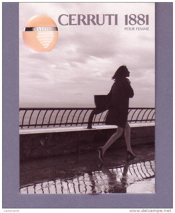 Parfums - Carte Parfumée - Cerruti 1881 Pour Femme, Avec Patch - Modernas (desde 1961)