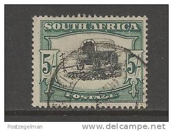 SOUTH AFRICA UNION  1933 Used Single Stamp(s)  "hyphenated" Engl. 5Sh Black-green Nr. 62  #12256 - Used Stamps