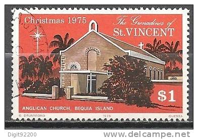 1 W Valeur Oblitérée, Used - GRENADINES Of St VINCENT - CHRISTMAS 1975 - N° 1055-36 - St.Vincent E Grenadine