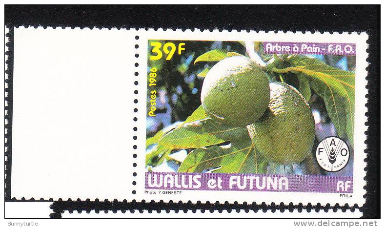 Wallis And Futuna Islands 1986 World Food Day Breadfruit FAO MNH - Unused Stamps