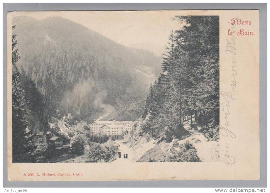 GR Fideris Le Bain 1902-08-01 Foto L.Hobach # A9981 - Fideris