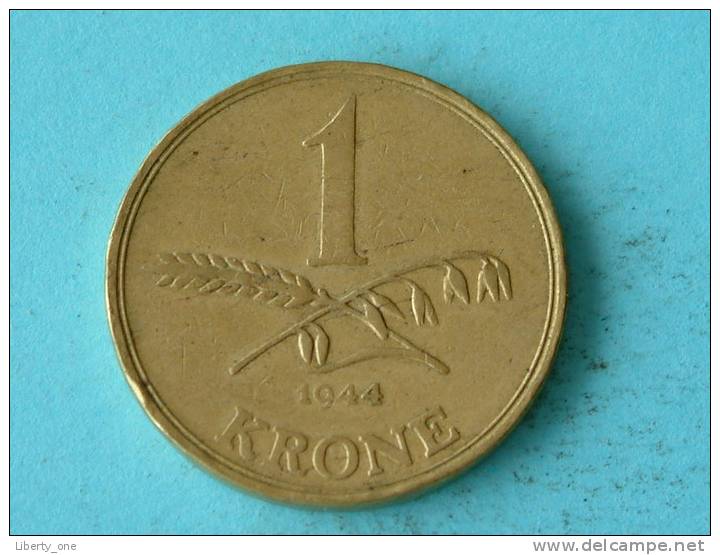 1944 - 1 KRONE / KM 835 ( For Grade, Please See Photo ) ! - Dänemark