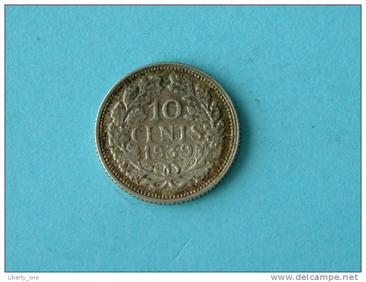 1939 - 10 CENT / KM 163 ( For Grade, Please See Photo ) ! - Monnaies D'or Et D'argent