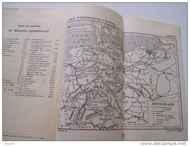 Allemand GOTIK -DEUTSCHES LESEBUCH-1ère-CLARAC WINTZWEILLER BODEVIN JAHRLANG-1927 MASSON ET CIE EDITEURS-illustration - Schoolboeken