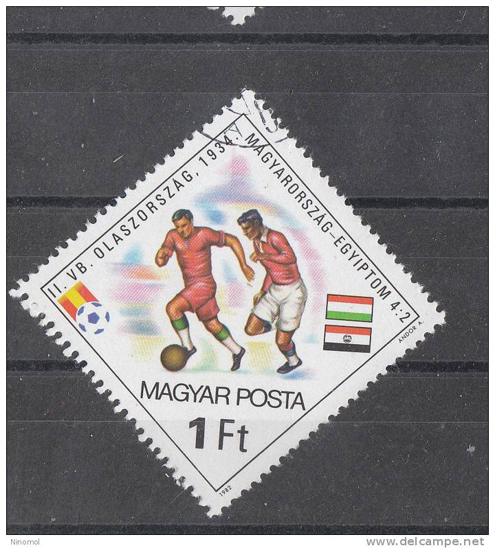 Ungheria   -     1982.  Fifa World Cup  "Italy '34."   Match  Hungary - Egypt 4-2 " - 1934 – Italia