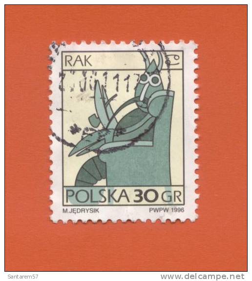 Timbre Oblitéré Used Stamp Selo Carimbado RAK POLSKA 30 GR POLOGNE POLAND 1996 - Used Stamps